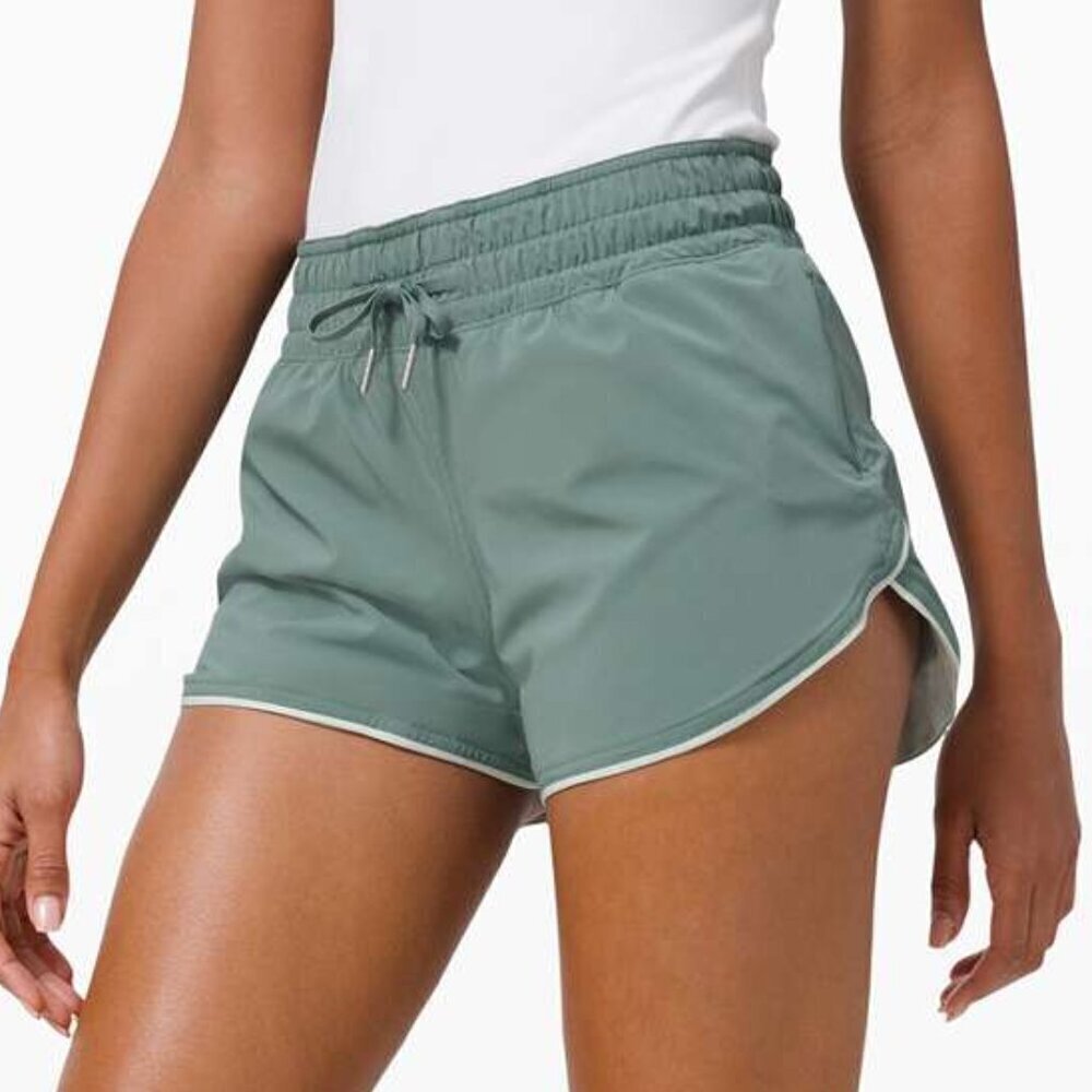 Lululemon Choose A Side Short *Reversible 3" - 12 Tidewater Teal / Springtime